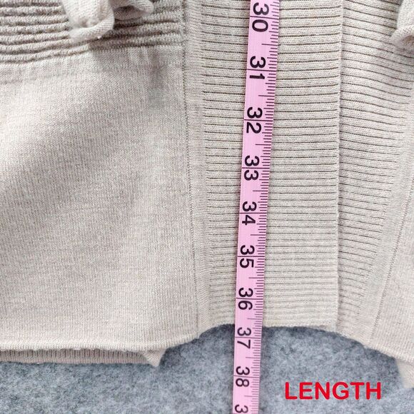 Lululemon Cardigan Womens Sz 8 Merino Wool Ribbed Open Front Sweater Jacket - Picture 10 of 15